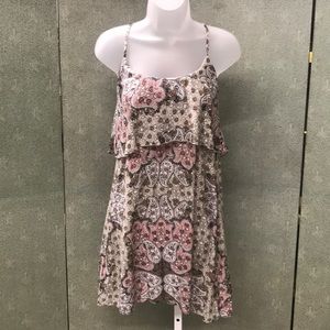 Floral Mini dress adjustable straps